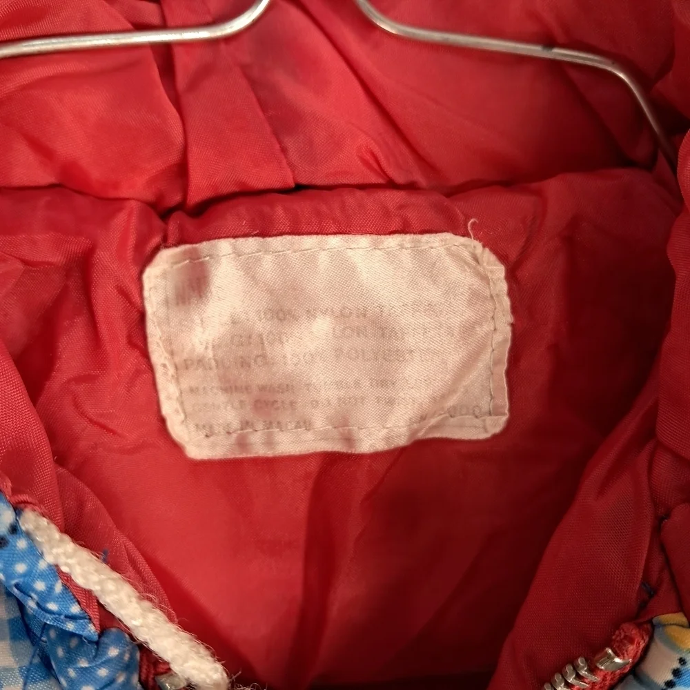 Vintage Alphabet Baby Coat Blue Size 12 Months